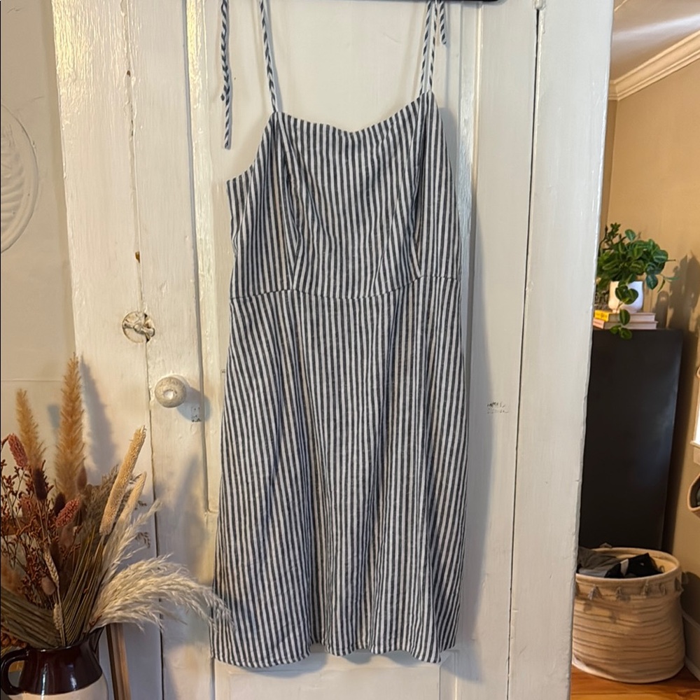 Old Navy Striped Blue and White Dress